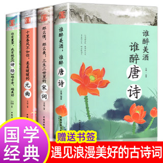 中国古典浪漫诗词大会4册文学经典李清照李煜纳兰性德纳兰容若词传仓央嘉措诗集全集春风十里不如你这么慢那么美谁醉美酒谁醉唐诗