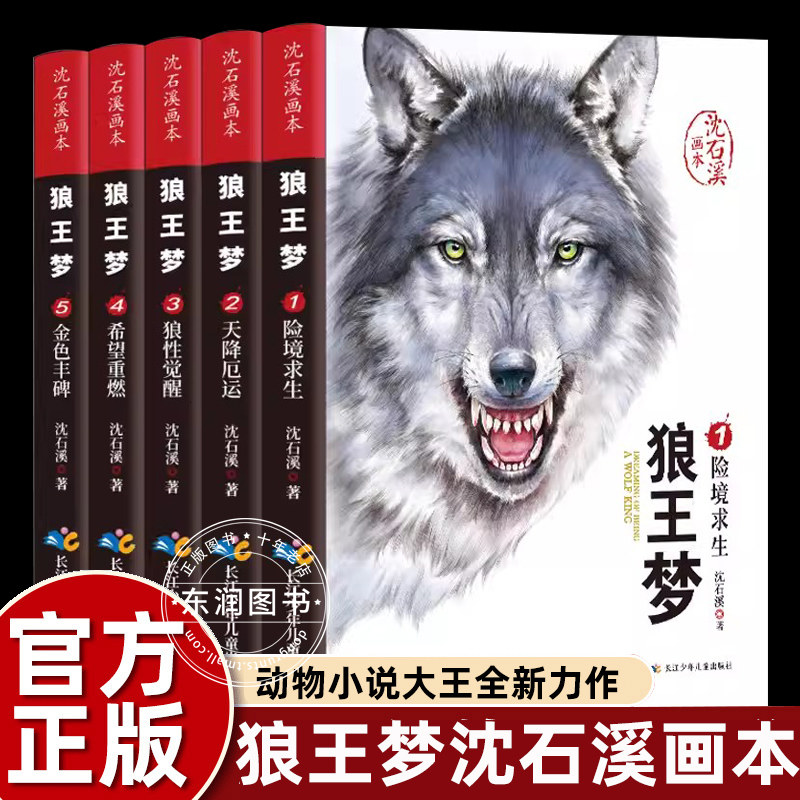5册正版画本沈石溪狼王梦漫画版图片