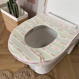 2020秋冬新款 通用防水 纯棉纱布马桶垫A类婴童孕妇套坐便垫套四季