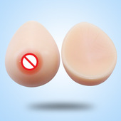 变装 义乳硅胶假胸水滴形粘贴假乳房影视道具主播动漫3D立体二次元