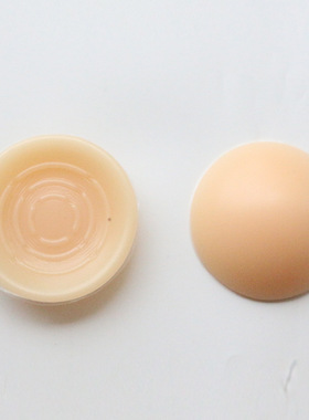 圆形义乳硅胶假胸凹底透气无头假乳房填补型二次元丰满假乳