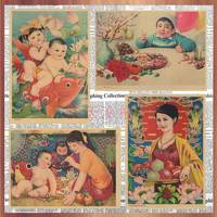 畫之佳懷舊年畫 娃娃畫 吉祥如意海報(bào) 飯店農(nóng)家樂招貼畫裝飾墻畫