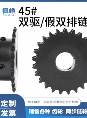 50系列链轮双排链轮 VLR11-12齿-VLR11-21齿定作齿轮链条SP50SD