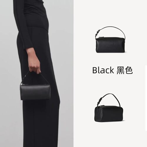 跨境高品质TR笔袋包90s迷你手提笔筒包真皮小包女单肩斜挎包