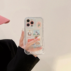 Чехол для телефона 隐形支架小兔子贴图适用苹果13promax手机壳12/iphone14/11/xsmax