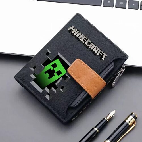Minecraft我的世界短款钱包青少年学生多卡位钱夹卡包儿童零钱包