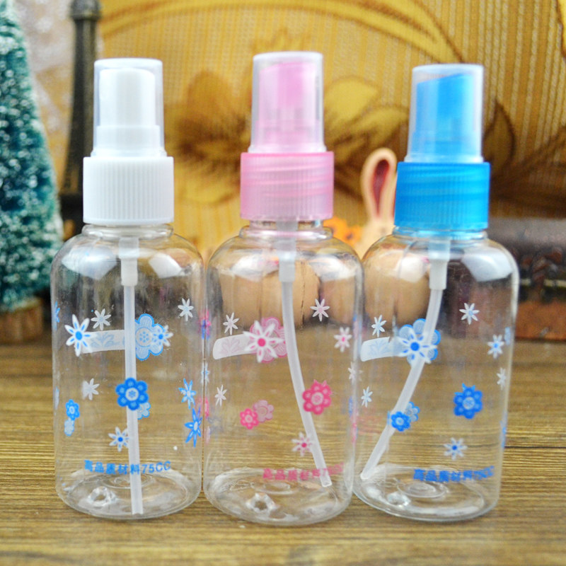按压式美容工具小喷瓶酷品透明塑料喷雾瓶化妆品分装喷壶75ml