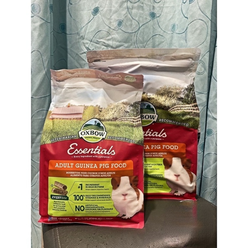 现货美国爱宝Oxbow成年豚鼠粮荷兰猪天竺鼠主粮粮食饲料5lb2.25KG