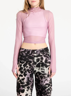 酷动城 Nike Zenvy女速干透气半透瑜伽健身紧身弹力长袖T恤FV7916