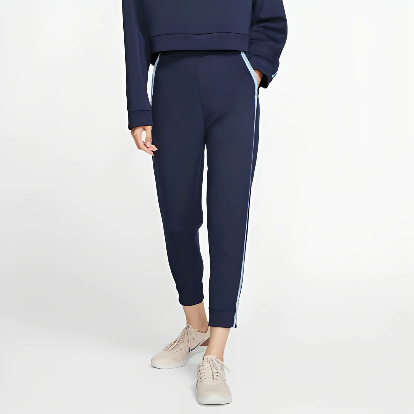 清货特惠酷动城NIKE女子速干侧拉链跑步训练休闲运动裤BV4064-498