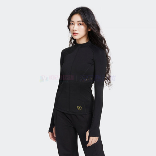 阿迪达斯Stella紧身长袖运动T恤