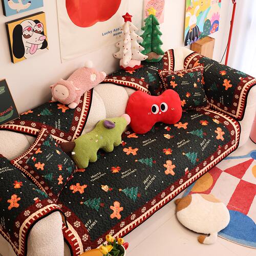 凡米特圣诞耐脏防滑可拆洗沙发垫