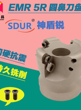 EMR刀盘CNC数控D50R6面铣刀1204铝合金R5圆鼻刀盘RPMW1003飞刀头