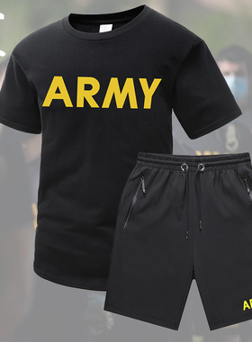 美国  ARMY IPFU PT 体能训练 运动服 套装 灰色 黑色夏季套装