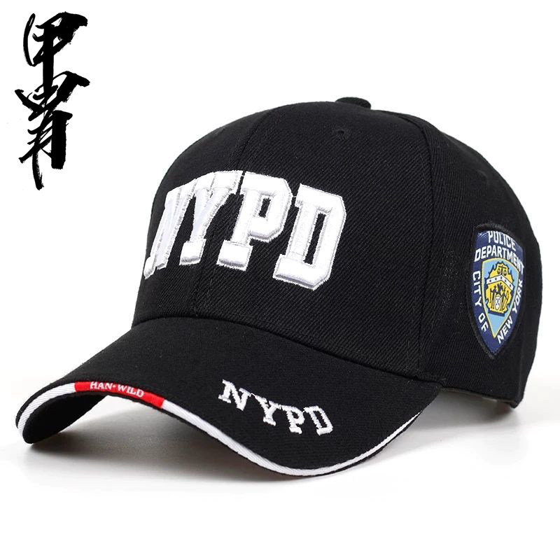 美国nypd纽约警局可调节棒球帽帽子 户外主题帽子鸭舌帽