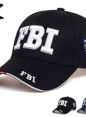 美式探员sheriff治安官棒球帽男女款鸭舌帽水弹FBI游戏CS帽子潮