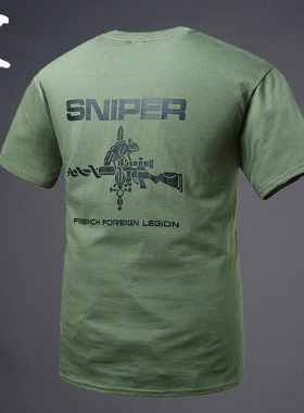 夏季新品 SAS特战队 SINPER变色龙徽章款 纯棉短袖T恤