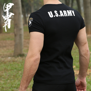甲胄男士短袖T恤修身印花潮流半袖韩版衣服夏季ARMY军迷风