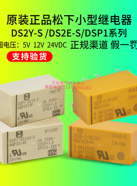 正品松下继电器DS2Y-S DS2E-S DSP2a  DSP1-DC24V-DC12V-DC5V 2A