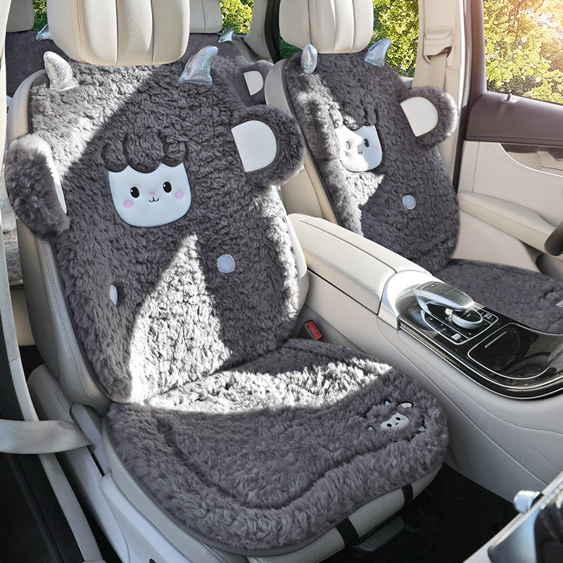 2025年新款卡通小羊羊羔绒冬季汽车座垫多件套女可爱卡通加厚保暖,汽车用品/电子/清洗/改装,通用座套/座垫,淘宝优惠券,粉丝福利购,淘宝优惠卷