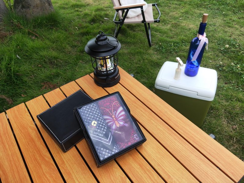 星曌露营系男女绿野仙踪情侣手帕礼盒2条装丛林蝴蝶七夕情人手绢