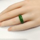 仿制和田碧玉菠菜绿戒指指环乳化玻璃戒指外蒙料防弹手镯抗摔耐造
