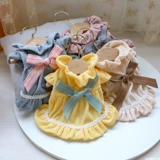 Удерживающее тепло платье, наряд маленькой принцессы, осенняя юбка, осеннее термобелье, увеличенная толщина