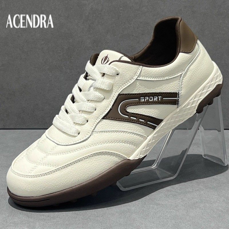 ACENDRA 男士奢品舒适软皮平底板鞋大气耐磨小白鞋轻便运动跑步鞋,流行男鞋,雨鞋,淘宝优惠券,粉丝福利购,淘宝优惠卷