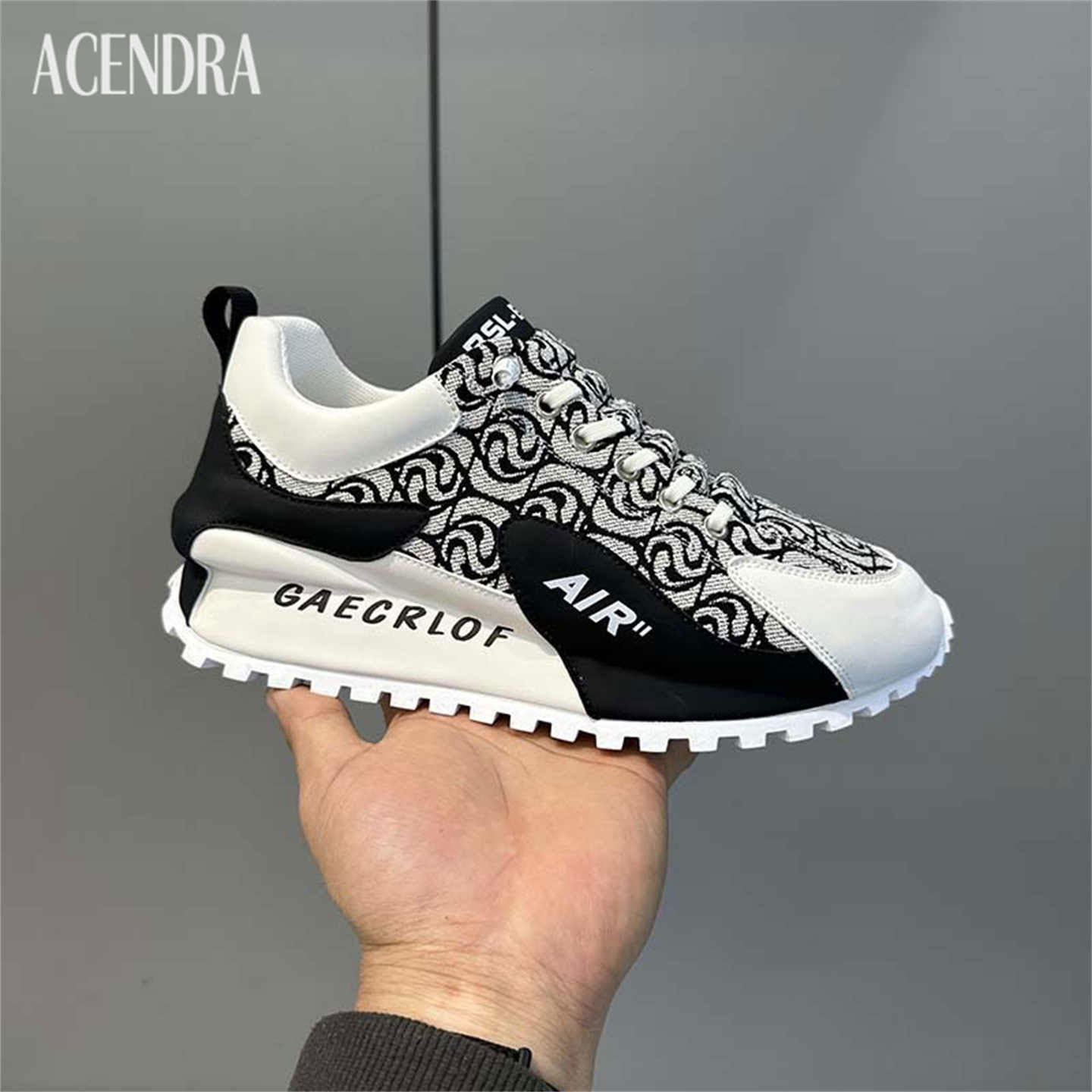 ACENDRA 男士奢品男鞋秋冬一脚蹬休闲鞋布面透气厚底休闲潮老爹鞋,流行男鞋,雨鞋,淘宝优惠券,粉丝福利购,淘宝优惠卷