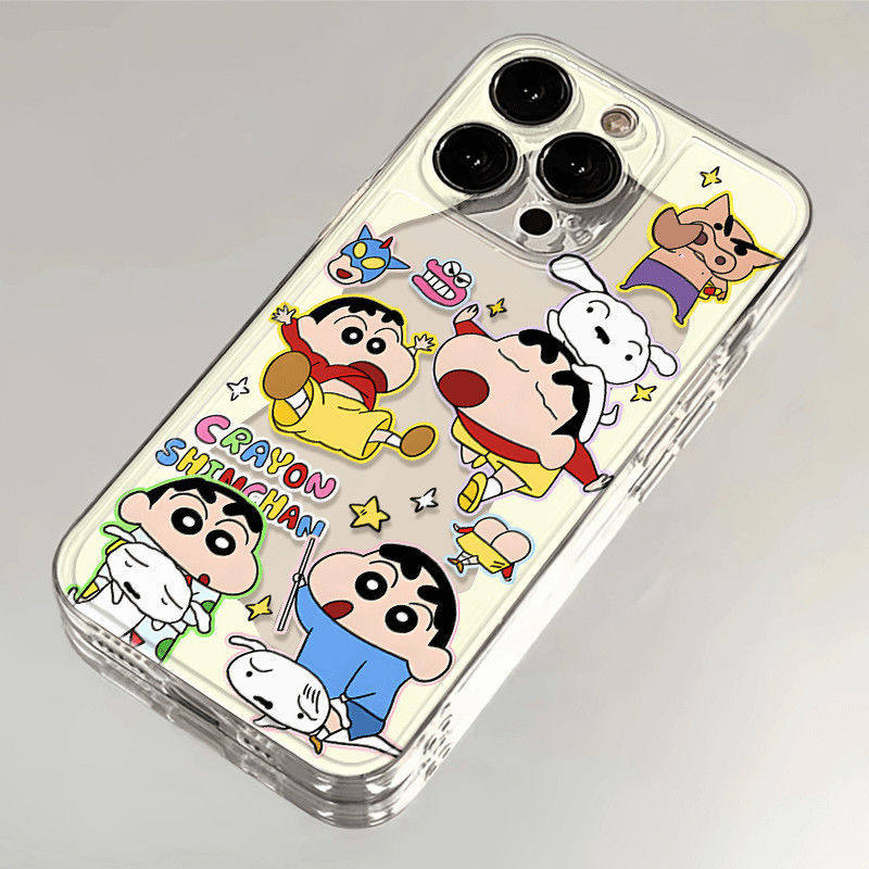 小新和小白适用苹果17air手机壳iPhone16e新款15promax透明14plus卡通13mini新款12女款11/xs/xr/7/8/se外壳