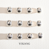 原创12生肖转运珠925纯银十二生肖新年串珠项链单颗隔珠子 送礼物