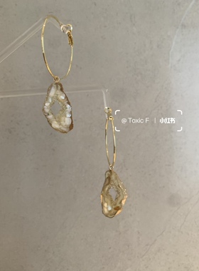 Atelier Koa 植物 天然醋酸滴胶款日本手工耳环