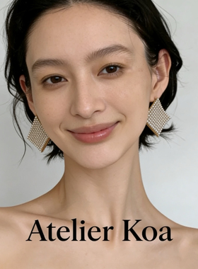 Atelier Koa 超重工高品质满珍珠善良气质款方块韩式仙女耳环