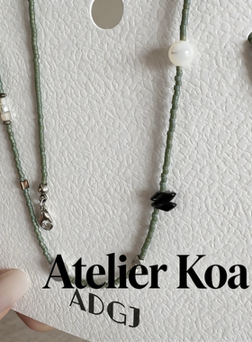 Atelier Koa日本超重工手工玉石串珠项链