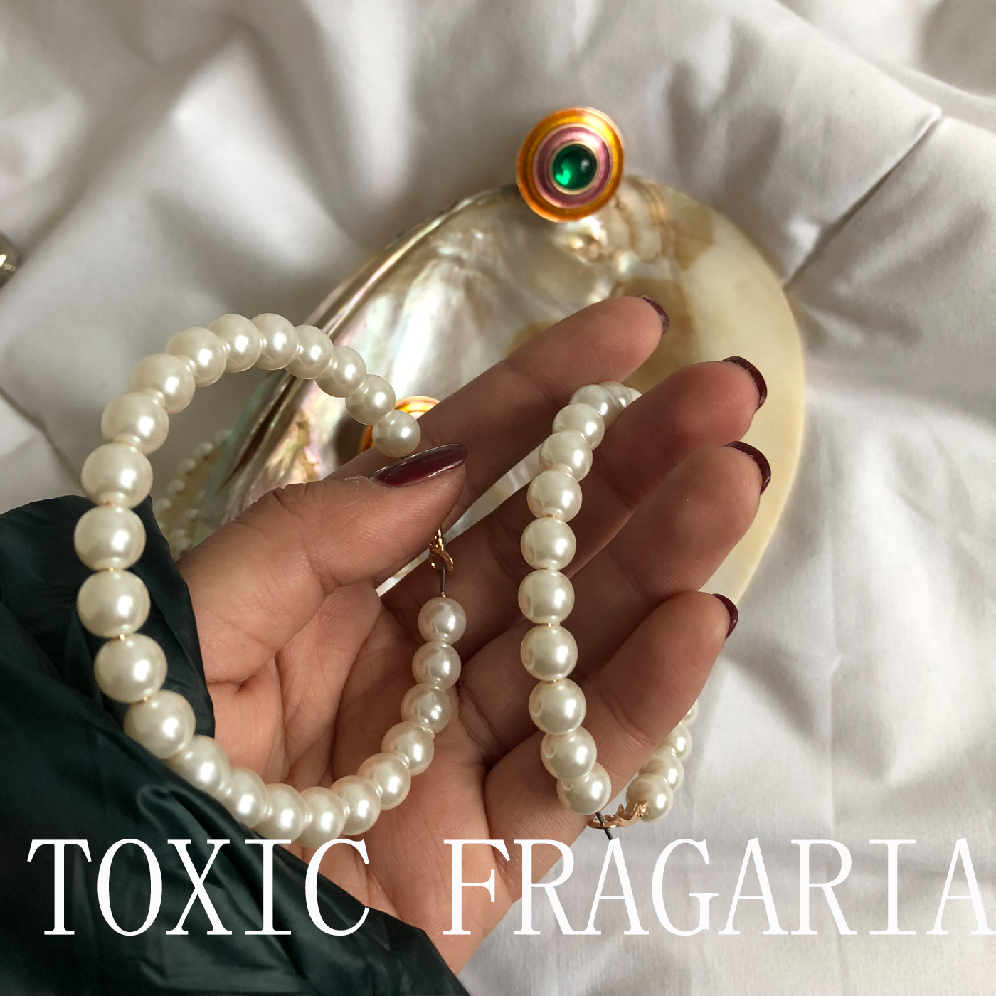 復古歐美奶奶耳環 超大珍珠歐式隨意門耳環 店主自留款