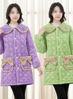 特厚冬季中长款加绒加厚棉衣棉服棉袄抗寒东北零下大码丝绵外套女