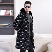 2025冬季 棉服棉袄 连帽保暖外套宽松大码 新款 加绒加厚棉衣男中长款