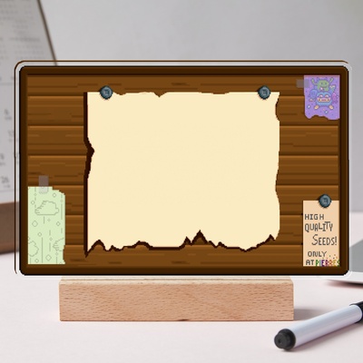 Stardew Valley星露谷物语游戏周边 帮助留言板立牌 创意礼物