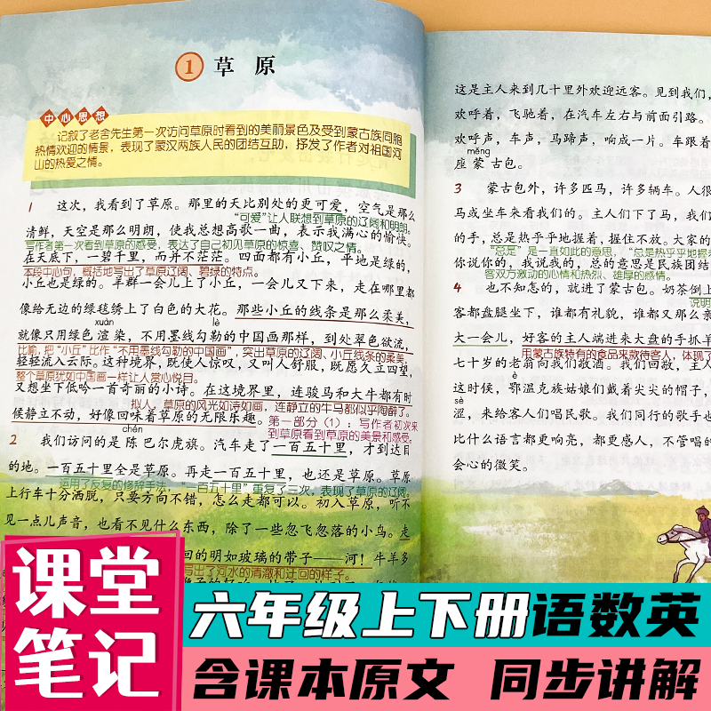 六年级上下册课堂笔记人教版