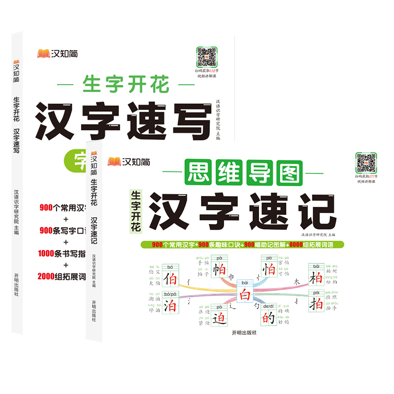 生字开花思维导图汉字速记