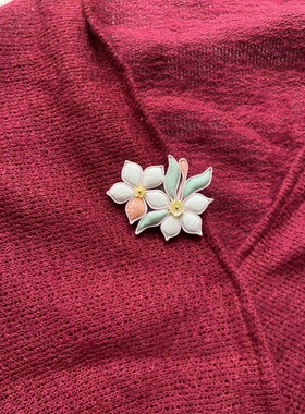 旗袍传统工艺手工盘扣填芯花扣中式装饰领花不伤衣磁吸胸针