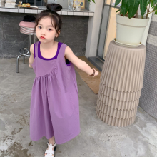 女童吊带裙连衣裙夏儿童裙子背心套装新款洋气时髦设计师宽松韩版