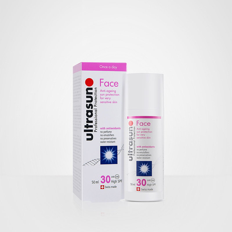 瑞士新品~Ultrasun/优佳脸部防晒霜SPF30 面部隔离 防水晒黑男女