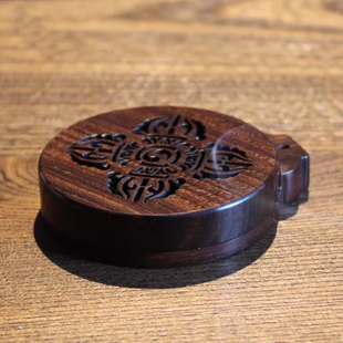 中式多用螺钿香炉红木质黑檀薰香粉香篆香插居室盘香檀香沉香盒