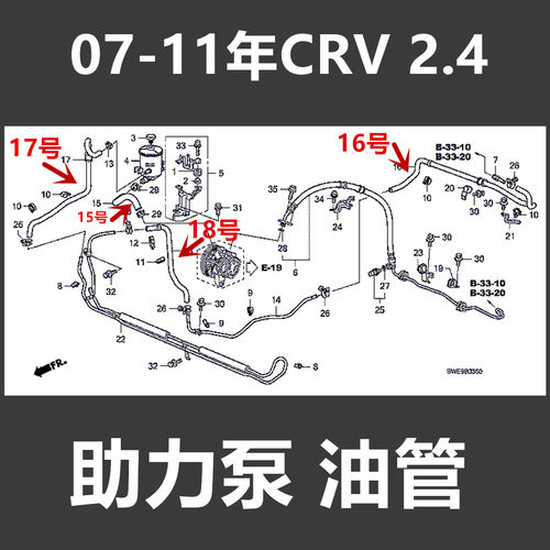 日本管助力泵油管本田原厂配套