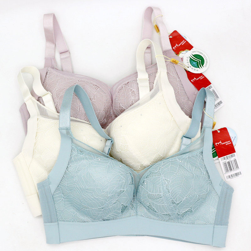 美思内衣正品调整型无钢圈性感聚拢收副乳薄款B杯宽带文胸FB0364