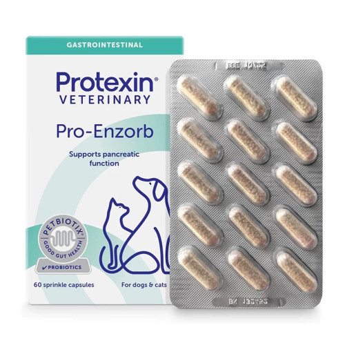 英国 Pro Enzorb 普乐安 胰酶犬猫肠溶胶囊 胰腺炎/EPI/IBD