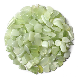 蓝绚丽岫玉碎石原料 植物盆栽玉石 鱼缸铺底石头材料