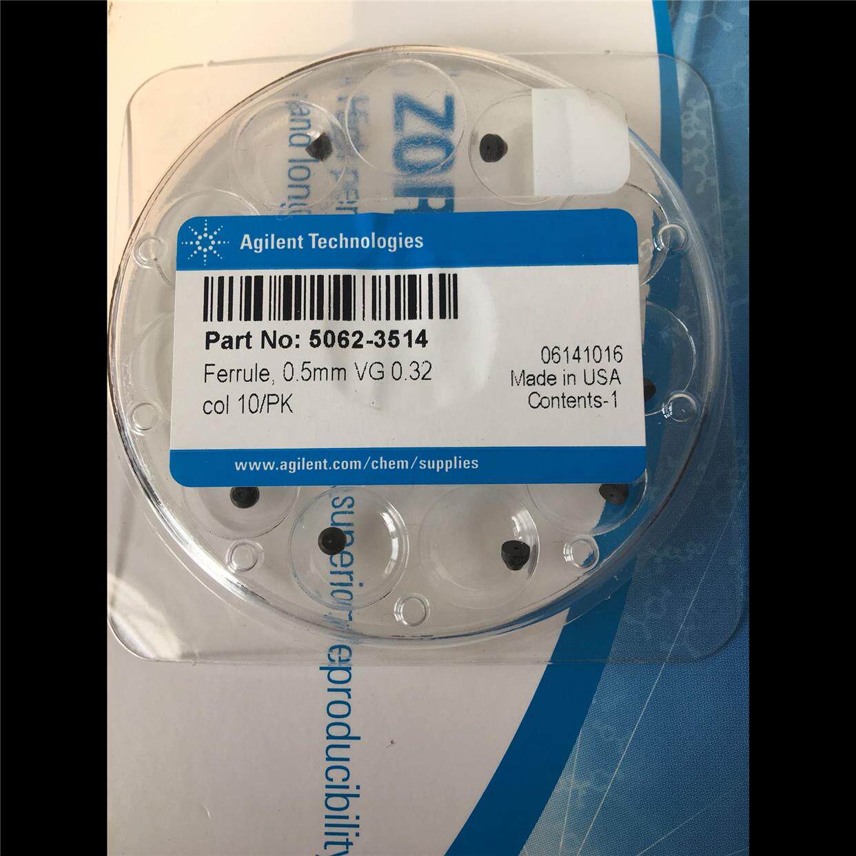 议价安捷伦5062-3514毛细管色谱柱密封垫圈色谱柱0.32石墨压环