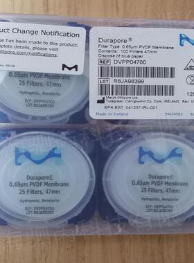 议价Millipore密理博HVLP04700PVDF过滤膜0.45um孔径47mm直径
